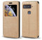 Asus Smartphone pour Snapdragon Insiders - Coque Étui en cuir grain de bois avec porte-cartes et fenêtre - Rabat magnétique pour smartphone Asus Snapdragon Insiders (6,8'')