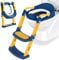 Toilette Pot WC Enfant Bebe: Siege Reducteur pour Bébé - Rehausseur Chaise Réducteur Toilettes avec Marche - Petit Enfants de Apprentissage Siège pour Fille Garcon - Pliable Propreté Adaptateur | Bleu