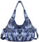 Angelkiss Hobo Geldbörsen und Handtaschen für Damen, Umhängetasche, Handtasche, Damen, große tägliche Schultertaschen, 7028#12blau