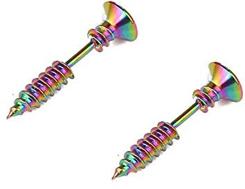 Whoiy Ohrring Männer, Kpop Ohrringe Schrauben Männer Ohrringe Modern Ohrstecker Mode Ohrhänger