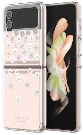 Kate Spade New York Schutzhülle Hartschale Kompatibel mit Samsung Galaxy Z Flip4 - Streublumen [KSSA-086-SFIRC]