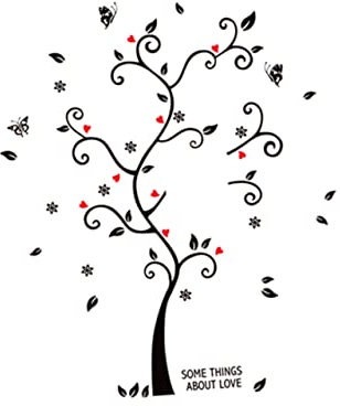 Warmhm Wandbilder Wandtattoos Wand Dekoration Baum Wandaufkleber Fröhlicher Baum Fotorahmen Wand