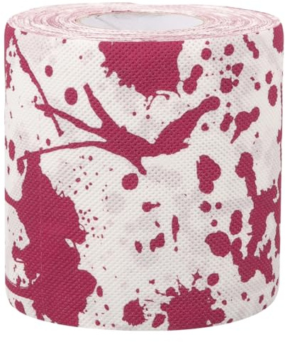 GLEAVI Halloween Toilettenpapier: 1 Rolle Blutige Handabdrücke Party Deko | Grusel Klopapier für Halloween-Partys, Blutige Handabdruck Deko - Scherzartikel für Badezimmer, Gäste-WC und Partydeko