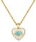 Joo&Rind Kette Damen Halskette Damen Gold, Nazar Auge Kette Edelstahl Halskette mit Edelstein 18k Vergoldet Schmuck Damen, Geschenke für Frauen