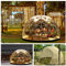 Gewächshaus Gartenkuppel Iglu, 3,6 x 2,2 m PVC-Kuppelzelte, wetterfestes Gewächshaus, Gartenblasenzelt mit 2 x 10 m Lichterketten, transparentes Gartenkuppelhaus für den Außenbereich, Partys (mit