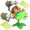 FISAPBXC Plants vs Zombies Toys, Plants Pea Shooter, Gatling Pea Shooter, Zombie Games Figure Toy, Contains 7 Shells to be Fired, Pea Shooter, Children's Toys Gifts