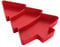 Luxshiny Christmas Tree Plates Plastic Christmas Dishes Charcuterie Board Plastic Divided Appetizer Serving Tray Christmas Tree Shaped Plates Sushi Dish Red