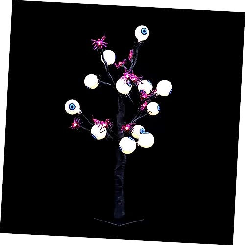 Warmhm 2 Stk Baum Lichter kreative zweiglampe gruseliger Baum Nachtlampe im Festival-Stil Halloween-Nachtlampe Schreibtisch schmücken Weihnachtsbeleuchtung Leuchter Dekorationen Plastik
