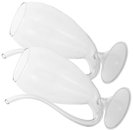 ABOOFAN 2st Vampirkelch Wein Trinkbecher Sporen Edelstahl Kreativer Weinbecher Klare Glasbecher Terrarienbecken Margarita Terrariennebler Party-trinkbecher Asmr Flöte Trinkglas Empfindlich