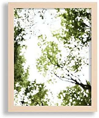 VO design Finn Premium Bilderrahmen Posterrahmen 40x120 cm Ahorn Dekor wie Birke Dekor 120x40 cm mit weisser Rückwand und klarem Acrylglas