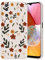 Guxira Coque Compatible avec Honor 90 5G, Étui de Protection Antichoc Silicone Case avec Motif Fleurs Design Souple Anti-Rayures Protection Cover， Fleurs en Feuilles