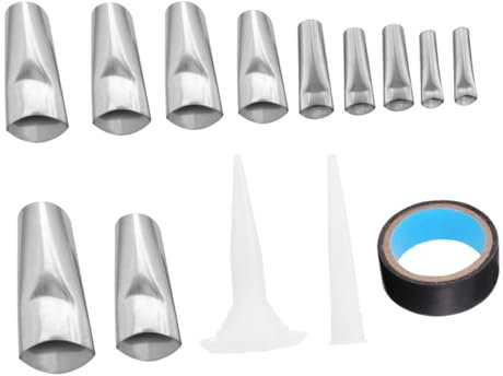 OSALADI 17pièces Kit De Douilles à Calfeutrer Acier Inoxydable Avec Outils De Finition Pour Joints De Fenêtres Et Carrelages Embouts Et Accessoires Inclus