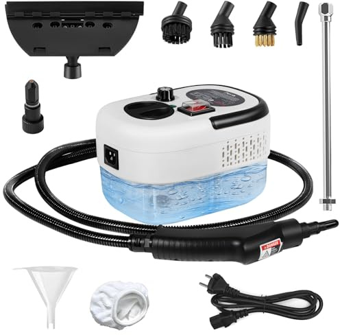 Steam Cleaner Handheld with 1200ml Large Water Tank, High Pressure Steamer for Floors, Upholstery, Grout, Car