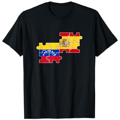 Venezuela España Bandera Española Venezolana Camiseta