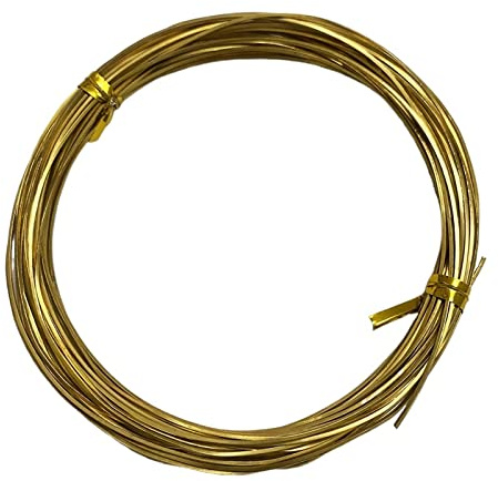 DIY-Kupferdraht 0,6 mm x 0,6 mm, rechteckige Kupferlinie, hart/weich, flacher Kupferdraht, Messingdraht, 7 m zur Dekoration(0.6x0.6mmm soft wire)