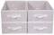 JAKAGO Wardrobe Storage Organiser 4 Pack,Foldable Superior Clothes Drawer Organisers 39 x 29 x 14 cm, Storage Boxes for Clothes Shirts Pants Towels Toys (White)