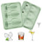 Shyllin Molde Silicona para Cubitos de Hielo,Moldes de Silicona,Bandejas de Cubitos de Hielo,Ice Cube Tray,libre de BPA, fácil de Desmontar, adecuado para Whisky, Cócteles, Café (Verde)