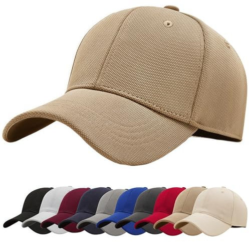 YKDLLF Cappello Snapback Classico Blank Tesa Regolabile High Top Baseball End Trendy Color Style Cappello da Baseball Estivo da Uomo Cappellino Donna con Visiera Rete Traspirante ad Csciugatura