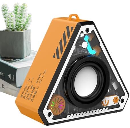 Portable Wireless Blue-tooth Speaker, Speakers with Subwoofer Wireless Stereo Sound Rich Bass, Outside Desktop Subwoofer Bass Audio Amplifier Rechargeable for Beach Camping Party