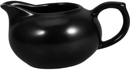 SHOWERORO Salsera: Lechera De Cerámica De 180 Ml Con Asa - Jarra Pequeña Para Café Y Té - Jarra De Leche Para Casa, Restaurante Y Picnics Al Aire