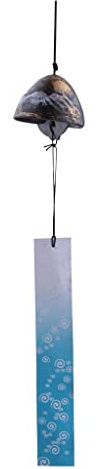 Carillon éolien japonais Furin Nambu en fonte Iwachu Bells Décoration de jardin Bronze