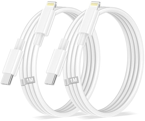 USB C to Lightning Cable 1M 2Pack,[Apple MFi Certified] iPhone Charger Cable Fast Charging Lightning cable USB C, iPhone Fast Charging Lightning cable Lead Wire for iPhone 14/13 Pro Max/Plus/12/11/X/8