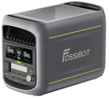 FOSSiBOT F1800 Centrale Elettrica Portatile 1800W, 1024Wh Generatore solare LiFePO4, USB-C 100W, Ricarica rapida 0-80% in 45 min, per Casa, Viaggi e Campeggio