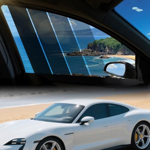 Tönungsfolie Auto, Scheibentönungsfolie Auto, Kratzfeste Scheibenfolie Auto, Autofensterfolie Selbstklebend, Sonnenschutzfolie zur Blockiert UV-/IR-Strahlen, Heat & Glare (15% VLT, 50 cm x 300 cm)