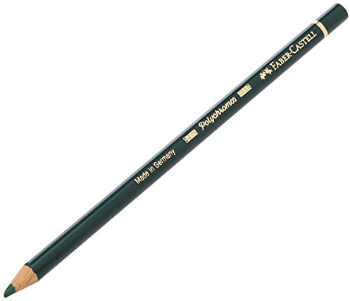Faber-Castell Art & Graphic Polychromos Colour Pencil, (267), Pine Green, for Art, Craft, Drawing, Sketching, Home, School, University, Colouring