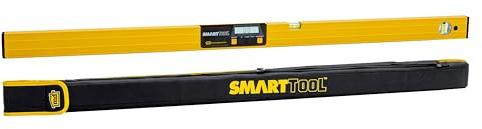 M-D Building Products 92325 48-Inch Smart Tool Digital Level with Carrying Case,Yellow Powder Coat Rail and Matte Black Module