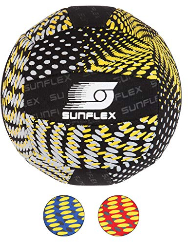 Sunflex Neopren Zubehör Beach und Funball Splash Größe 3 in schwarz | Volleyball weich und leicht für den Strand und das Wasser | extrem robust und für Jede Altersgruppe