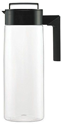 Takeya Patented and Airtight Pitcher Made in The USA, BPA Free, 2 qt, Black
