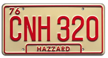 Dukes of Hazzard | Georgia CNH 320 | Metal Stamped License Plate