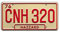 Dukes of Hazzard | Georgia CNH 320 | Metal Stamped License Plate
