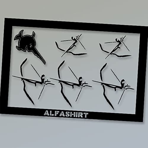 Aufkleber/Sticker - Bogensport Bogenschütze Feil und Bogen Set Sparset #A137