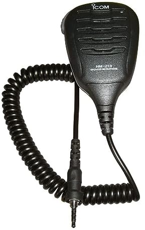 ICOM HM-213 Schwimmende Lautsprecher/Mikrofon, wasserdicht, Schwarz, Einheitsgröße