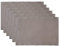 DII Basic Everyday Tischset, gerippt, 100% Baumwolle, 33 x 48 cm, Grau, 6-teilig