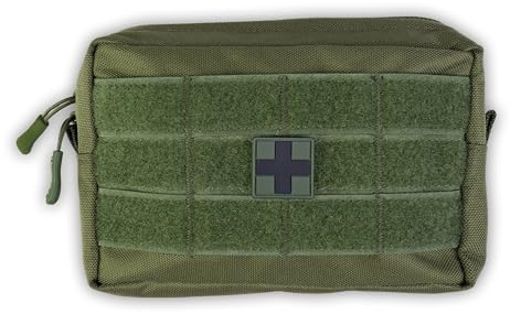 Mil-Tec® First Aid Set LEINA Pro • 25 Teile • Erste-Hilfe Set für Outdoor, Reise & Zuhause • MOLLE IFAK Tasche • Notfallset Made in Germany • Verbandtasche mit Inhalt • Oliv