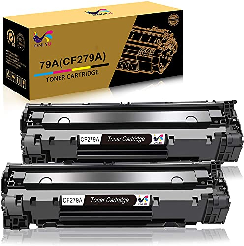 ONLYU 2-Pack Kompatibel HP CF279A 79A Schwarz Tonerkartusche für HP LaserJet Pro M12 M12a M12w MFP M26A M26nw (2 Schwarz)