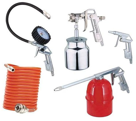 Newton Kit accessori per compressore composta da 4 pezzi + tubo spiralato 5 metri