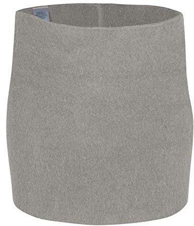 wobera ANGORA Nierenwärmer oder Leibwärmer für Damen und Herren, höhere, kräftige Ausführung (Gr. L, Farbe: silbergrau)