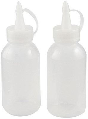 Chowcencen 2 Pièces 100ML Sauce Plastique Squeezer Bouteille Dispensing Bouteille