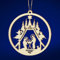 SIKORA BS-LS Traditionelle Filigrane Christbaumschmuck Holzanhänger aus nachhaltiger Herstellung - 28 Modelle wählbar, Modell:K2 Kreisform Krippe D 6.9cm Jech Design
