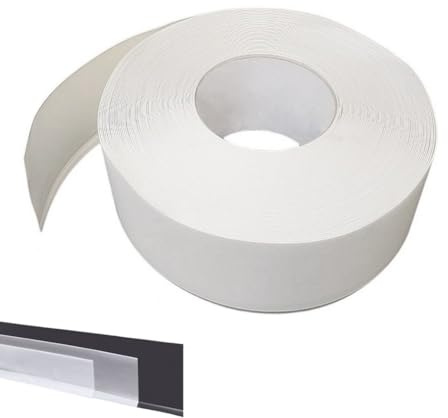 Plinthe souple autoadhésive en PVC Colle sèche professionnelle haute qualité de MadeInNature hauteur 50 mm, 70 mm ou 100 mm Longueur au choix (Hauteur 100 mm x Longueur 10 ml, Blanc)