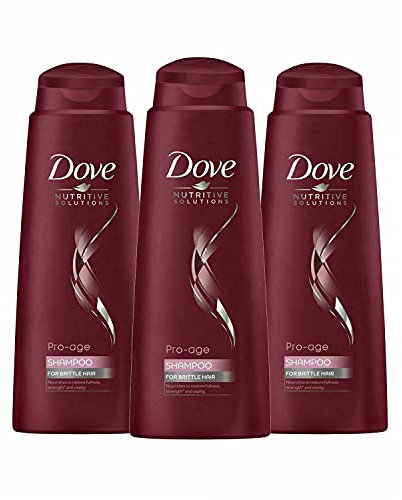 3 Pack of 400ml Dove Nutritive Solutions Pro Age Shampoo For All Types of Hair