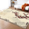 Morbuy Tapis de Salon Poils Ras, Grand Carré Moderne Tapis de Couloir, Chambre Décor Tapis Antidérapant, Tapis de Style Ethnique Exotique pour Coucher Bureau Hôtel (Style Chinois,50x80cm)