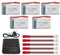 5PCS 3.7V 800mah Batterie au Li & Chargeur d'équilibre 5-en-1 pour MJX X400 X400W X800 X300C Sky Viper S670 V950HD V950str s1750 V2450 HS110 HS200 HS200W HS110W Drone