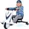 Actionbikes Motors Kinder Elektro Driftscooter | 𝟐𝟓𝟎 Watt Motor - Drift Cart 360°- 3 Geschwindigkeitsstufen - LED-Beleuchtung - Sitz verstellbar - Bluetooth - Drift Kart - Drift Auto (Weiß Matt)