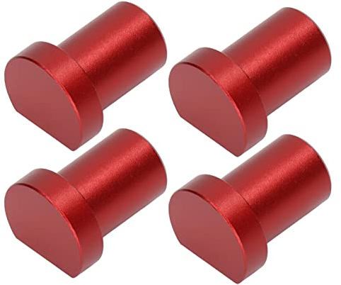 Kadimendium 4 Stuck Bankklemme Holzbearbeitungs-Desktop-Begrenzungsblcke T-Schiene Holzbearbeitungstisch Werkbank Multifunktionale Werkbank Peg Bremsanschlge 20 mm(Rot)