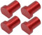 Kadimendium 4 Stuck Bankklemme Holzbearbeitungs-Desktop-Begrenzungsblcke T-Schiene Holzbearbeitungstisch Werkbank Multifunktionale Werkbank Peg Bremsanschlge 20 mm(Rot)